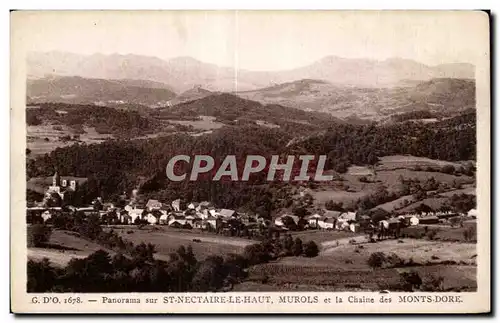 Saint Nectaire - Vue Generale - Chaines des Monts Dore - Cartes postales