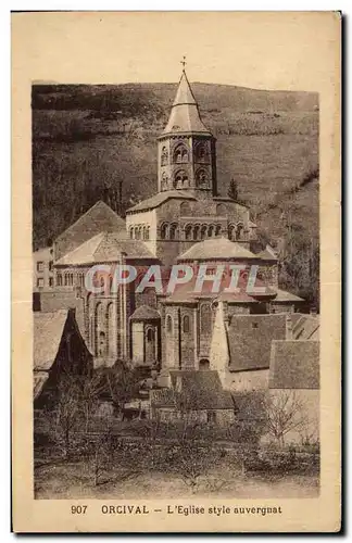 Orcival - L Eglise Style survergnat - Cartes postales