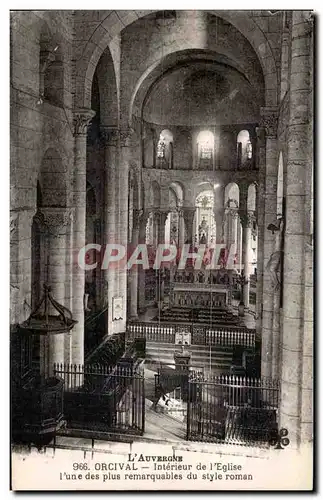 Orcival - Interieur de l Eglise - Cartes postales