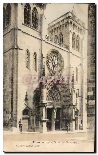 Riom - Eglise Notre Dame de Marthmet - Cartes postales