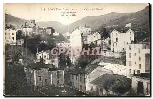 Royat les Bains - Panorama sur la Vallee - Cartes postales