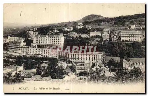 Royat les Bains - Les Villas et Les Hotels - Cartes postales