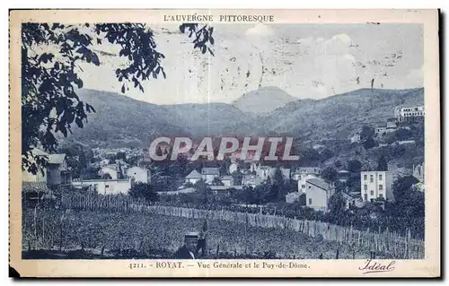 Royat les Bains - Vue Generale et le Puy de Dome - Cartes postales