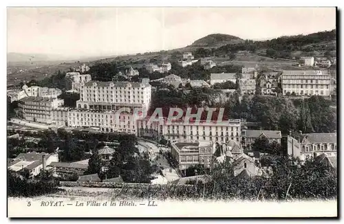 Royat les Bains - Les Villas et Les Hotels - Ansichtskarte AK