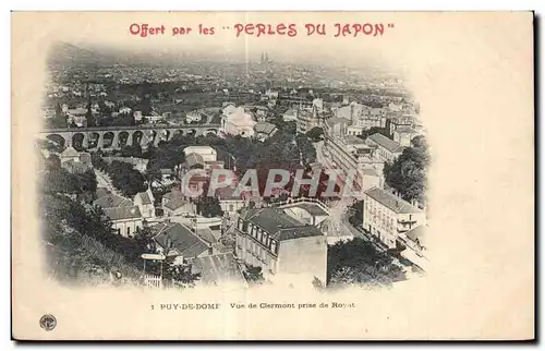 Royat les Bains - Offert par les Perles du Japon - Vue de Clermont - Cartes postales