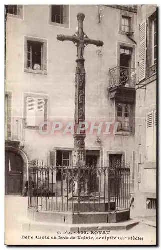 Royat les Bains - Belle Croix en lave de Volvic - Ansichtskarte AK