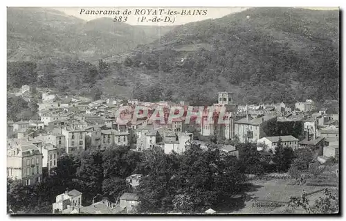 Royat les Bains - Panorama - Cartes postales