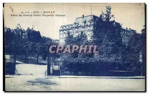 Cartes postales Royat Parc du Grand Hotel Majestle Palace