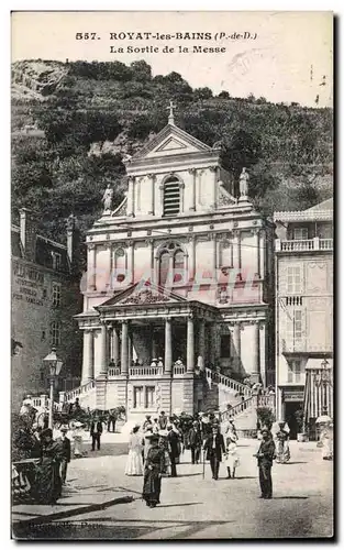 Cartes postales Royat les Bains La Sortie de la Messe