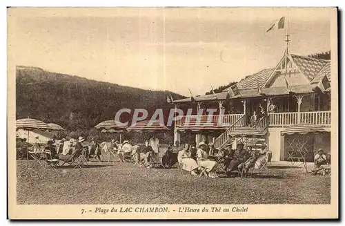 Ansichtskarte AK Plage du Lac Chambon L Heure du The au Chalet