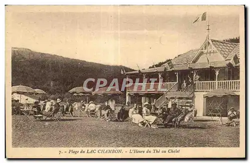 Cartes postales Plage du Lac Chambon L Heure du The au Chalet