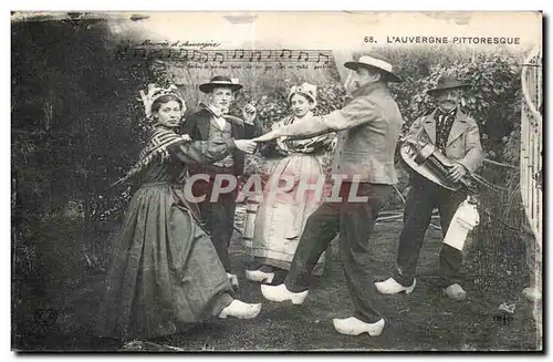 Cartes postales L Auvergne Pittoresque Folklore Danse Bouree