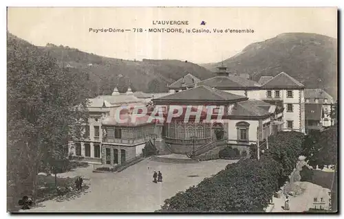 Cartes postales L Auvergne Puy de Dome Mont Dore le Casino Vue d ensemble