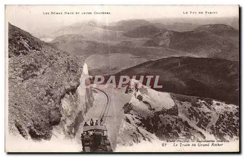 Cartes postales Les Domes Nord et Leurs Crateres Train