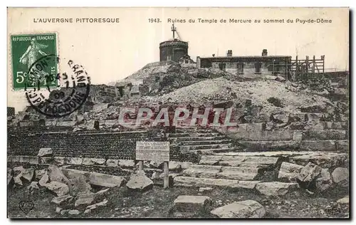 Ansichtskarte AK L Autergne Pittoresque Ruines du Temple de Mercure au sommet du Puy-de-Dome