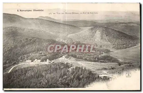 Ansichtskarte AK Auvergne Illustree Vue des Monts Domes au Col de Ceyssat