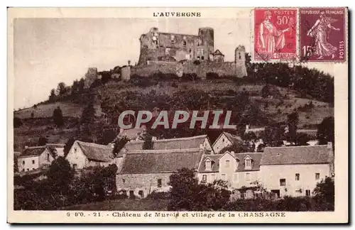 Cartes postales Other Chateau de Murols et village de le Chasssagne