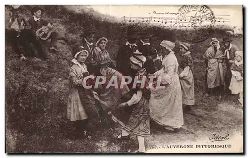 Ansichtskarte AK L Auvergne Pittoresque Folklore Danse Costume