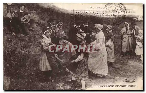 Cartes postales L Auvergne Pittoresque Folklore Danse Costume