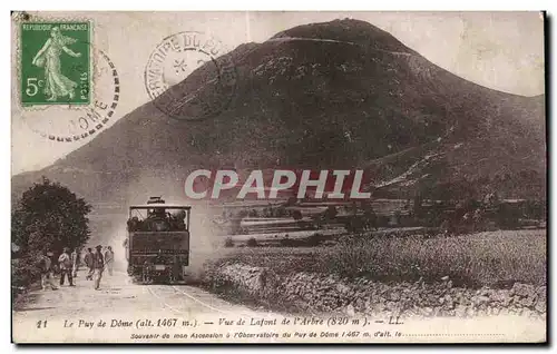 Cartes postales Other Le Puy de Dome Vue de Lafont de I Arbre Train