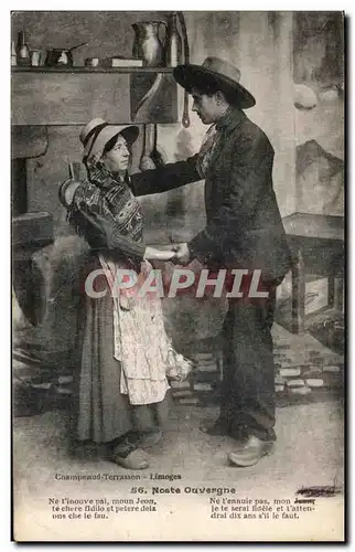 Ansichtskarte AK Auvergne Terrasson Limoges Noste Ouvergne Folklore Costume