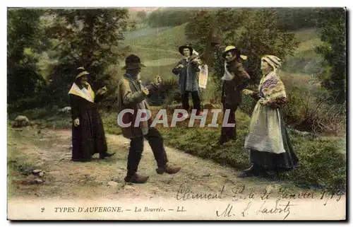 Ansichtskarte AK D Auvergne Types La Bourree LL Folklore Costume