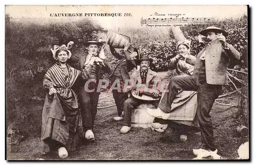 Ansichtskarte AK L Auvergne Pittoresques Bourree Folklore Costume