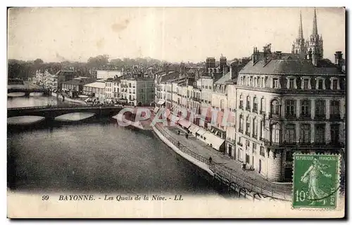 Ansichtskarte AK Bayonne les quais de la nive