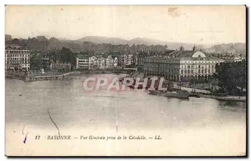 Cartes postales Bayonne Vue generale prise de la Citadelle