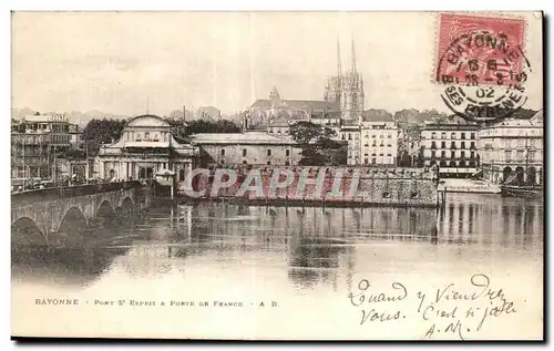 Ansichtskarte AK Bayonne Pont   Esprit   Porte De France