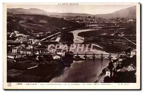 Cartes postales Behobir Pont International Sur La Eidaeeoa Au Fond IrunCote basque