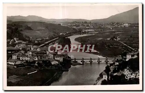 Ansichtskarte AK Les Basses Pyrenees 1508-Behobie Pont International sur La Bidassoa Au Fond Irun