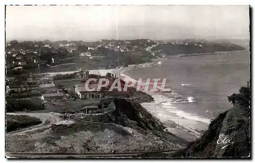 Ansichtskarte AK Bidart (Basses-Pyrenees) La Plage et la Cote vers I Espagne