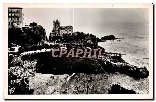 Cartes postales Biarritz (B P ) Une partie du port Vieux et la Villa Belza