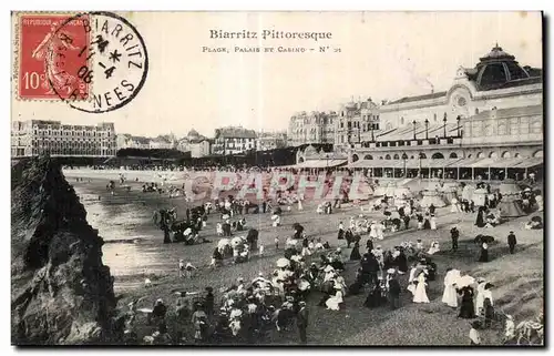 Cartes postales Biarritz Plage