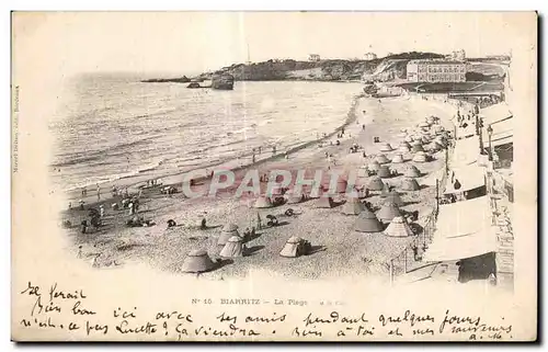 Cartes postales Biarritz la Plage