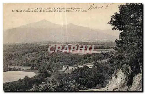 Cartes postales Cambo Les Bains (Basses Pyrences) Le Mont d Arrain Pris de la Montagne des dames