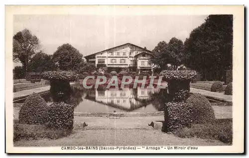 Cartes postales Cambo les Bains (Basses Pyrenees) Arnaga Un Miroir d eau