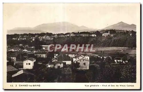 Cartes postales Cambo les Bains Vue generale Haut et bas du Vieux Cambo