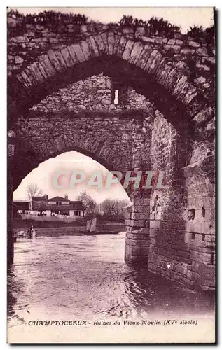 Ansichtskarte AK Champtoceaux Ruines du Vienux Moulin (XVe siecle)