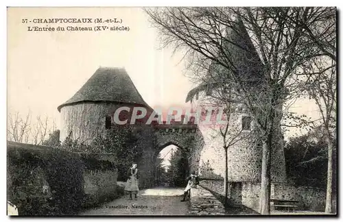 Cartes postales Champtoceaux (M et L) L Entree du Chateau (XV Siecle)