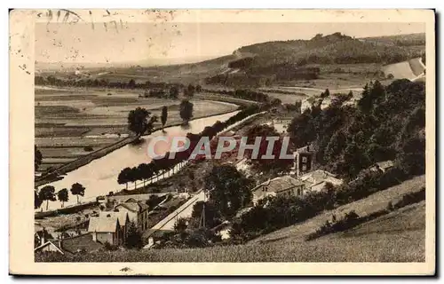 Cartes postales Saint Mihiel La Vallee prise de la Pointe Nord des Capucies La Mouse coule an pled du Massif des