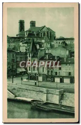 Cartes postales Verdun Cathedrale et Quai de Londres Cathedral and Quay of London