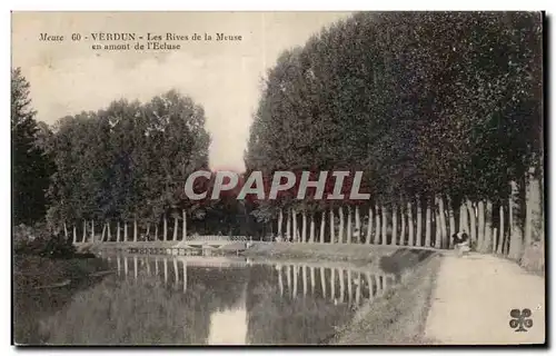 Cartes postales Verdun Les Rives de la Meuse en amont de l Ecluse