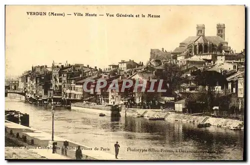 Ansichtskarte AK Verdun (Meuse) Ville Haute Vue Generale et la Meuse