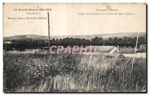 Ansichtskarte AK La Grande Guerre Vise Paris Sampigny (Meuse) Camp des Romains et Corne du Bois D Ailly