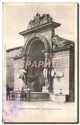 Cartes postales Lacroix Sur Meuse Fontaine Principale