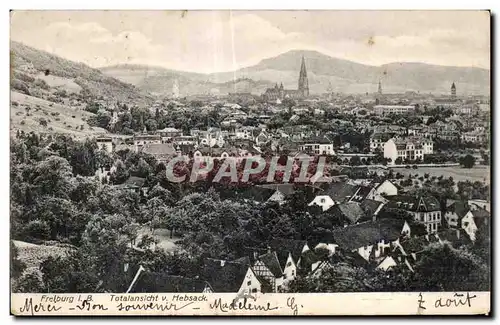 Cartes postales Frelburg Totalansicht v Hebsack