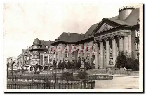 Cartes postales Sarreguemines vu de la sortie de la Gare