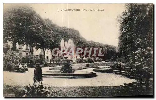 Ansichtskarte AK Sarrebourg Place de la Liberte